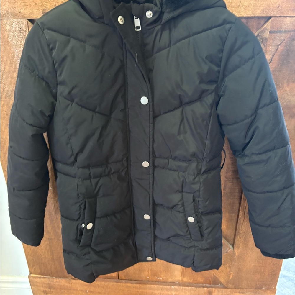 Kids Black Puffer Jacket